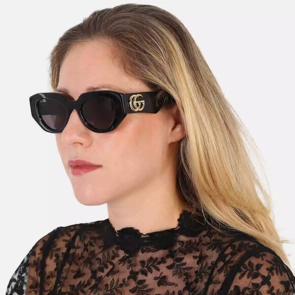 Gucci GG Ladies Black 51mm Sunglasses - Picture 3 of 5